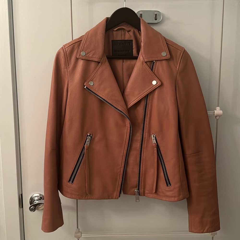 All Saints Dalby Leather Jacket
